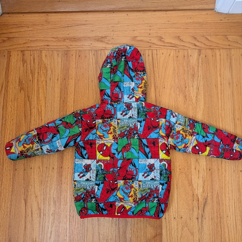 Marvel Spider-Man Comic Print Jacket - Red, Blue, Yellow - Picture 3 of 5